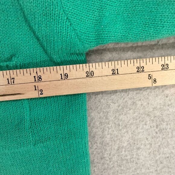 O'Rite Cardigan Sweater Wmns Small Oversized Knit Shoulder Pads Green Vintage - Picture 6 of 11